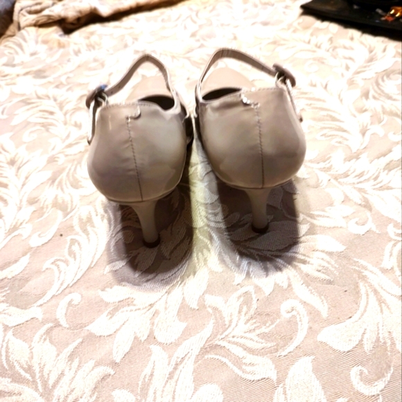 🤎Elegant Vintage Mink Blush Genuine Patent Leather Mary Jane Kitten Heels - 7.5 - Picture 11 of 15